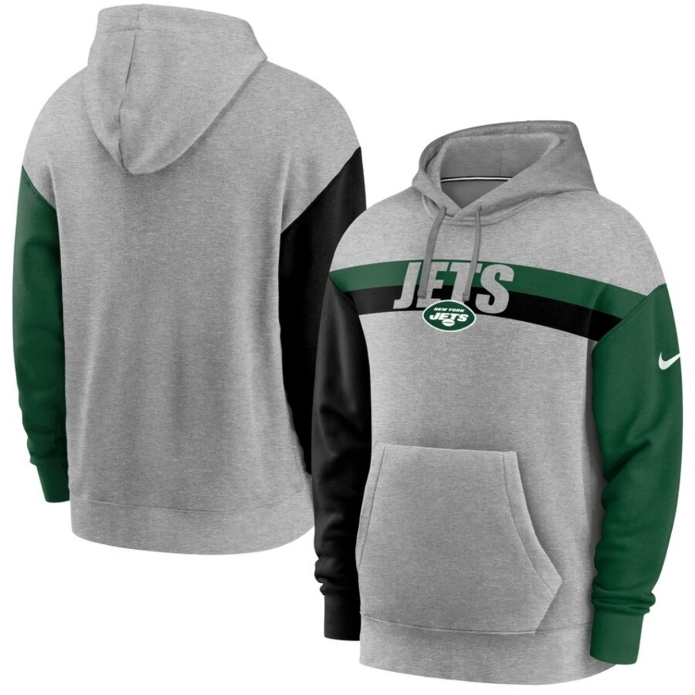 Nike NFL New York Jets Football Heritage Hoodie Pullover Size L